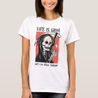 A Vida É Um Grim Funny Grim Reaper Engraçado Sarcá
