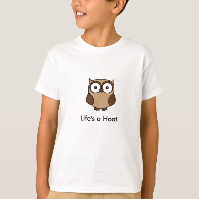 Camiseta A vida é um Hoot (Frente)