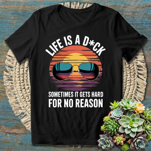 Camiseta A vida é um - Humor engraçado sobre as lutas da vi