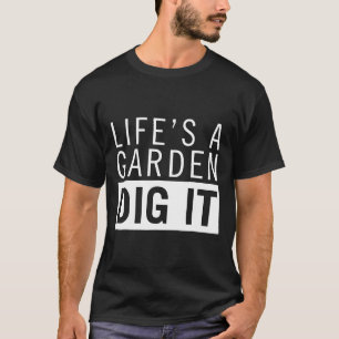 Camiseta A Vida É Um Jardim Cave Ele Legume Vegano