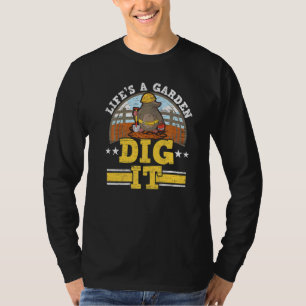 Camiseta A Vida É Um Jardim Cave-o Animal Toupeira Apaixon