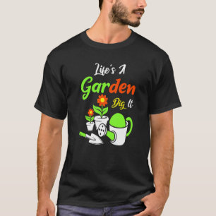 Camiseta A Vida É Um Jardim Cave-o Jardineiro Amador Jardin