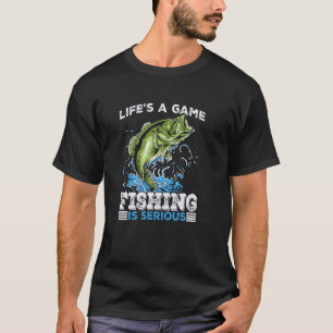 Camiseta A Vida é um Jogo de Pesca Divertida