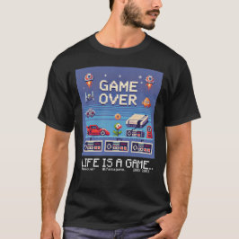 Camiseta A vida é um jogo..: Jogo sobre o jogo (consola de 