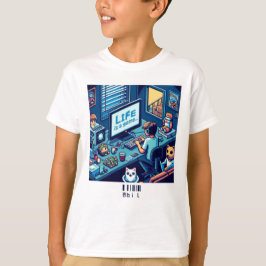 Camiseta A Vida É Um Jogo. #Part2 (8 bits) (camisa do jogad