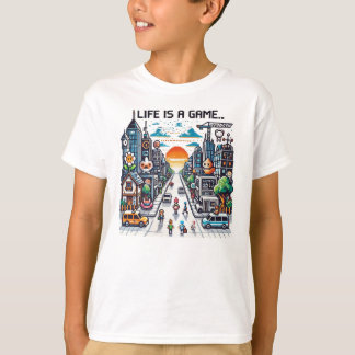 Camiseta A Vida É Um Jogo. #Part2 (8 bits) (camisa do jogad