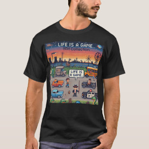 Camiseta A Vida É Um Jogo. #Part2 (8 bits) (camisa do jogad