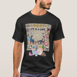 Camiseta A Vida É Um Jogo. #Part2 (8 bits) (camisa do jogad
