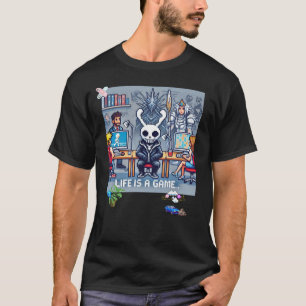 Camiseta A Vida É Um Jogo. #Part2 (8 bits) (camisa do jogad