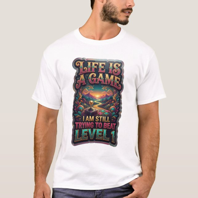 CAMISETA A VIDA É UM JOGO QUE EU AINDA ESTOU TENTANDO VENCE (Frente)