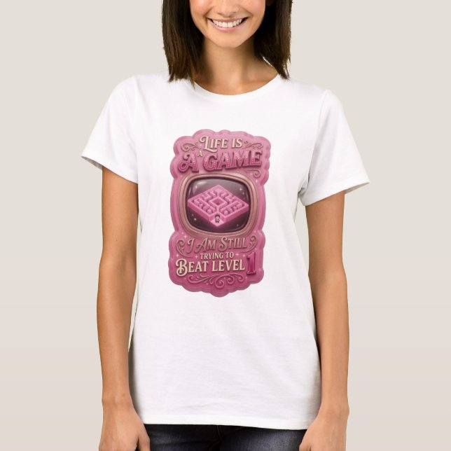 CAMISETA A VIDA É UM JOGO QUE EU AINDA ESTOU TENTANDO VENCE (Frente)