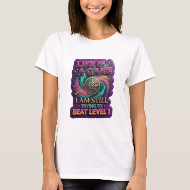 CAMISETA A VIDA É UM JOGO QUE EU AINDA ESTOU TENTANDO VENCE (Frente)