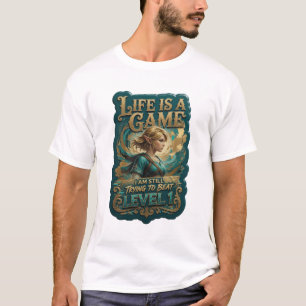 CAMISETA A VIDA É UM JOGO QUE EU AINDA ESTOU TENTANDO VENCE