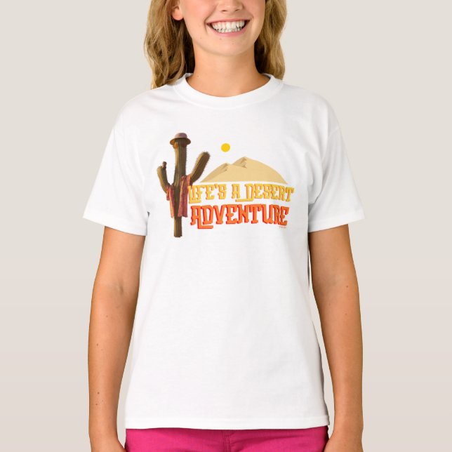 Camiseta A vida é uma aventura desértica (Frente)