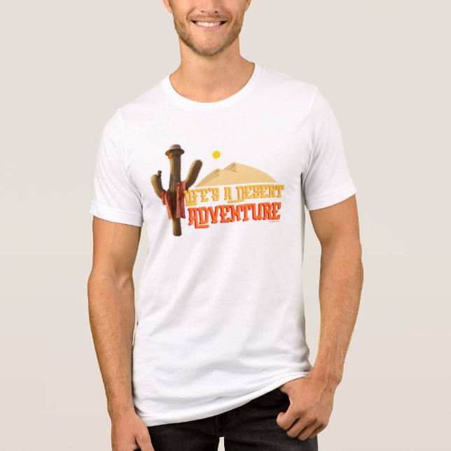 Camiseta A vida é uma aventura desértica (Frente)