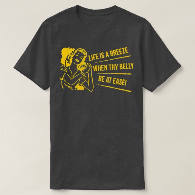 Camiseta A vida é uma brisa Y (Frente do Design)