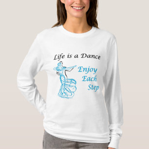 Camiseta A vida é uma Capa longa da dança