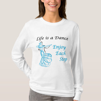Camiseta A vida é uma Capa longa da dança