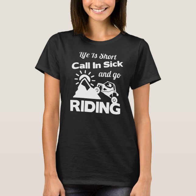 Camiseta A Vida É Uma Curta Chamada De Doente E Ir Dirigind (Frente)