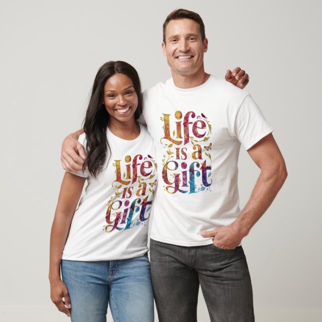 CAMISETA A VIDA É UMA DÁDIVA (Unissex)