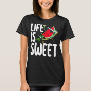 Camiseta A vida é uma melancia doce As mulheres adoram Frut
