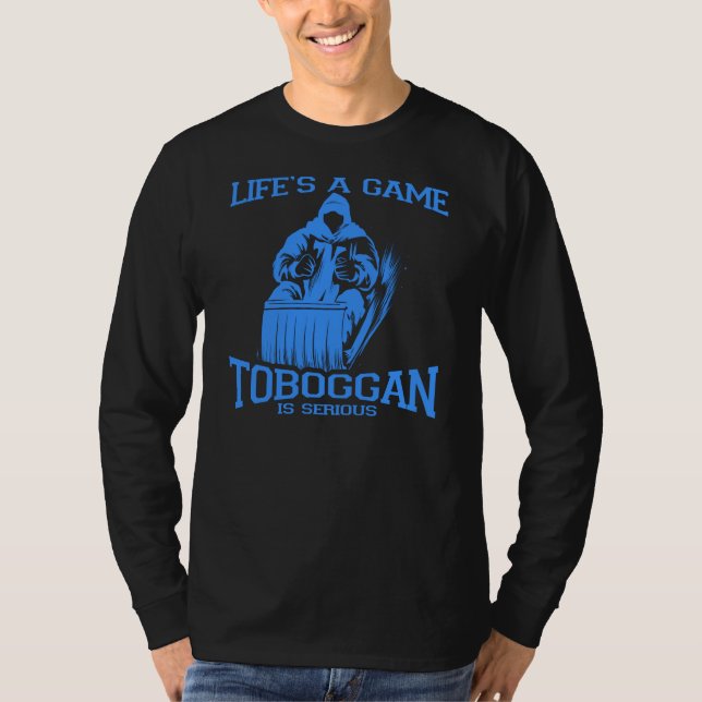 Camiseta A vida é uma novidade do Toboggan Winter Sports (Frente)