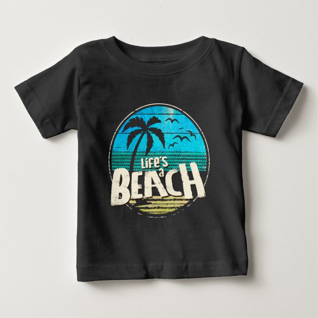Camiseta A vida é uma praia (Frente)
