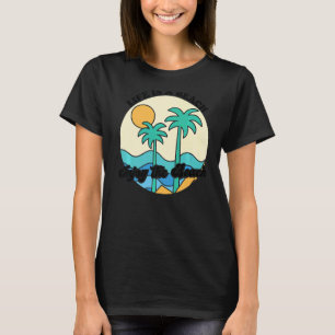 Camiseta A Vida É Uma Praia Aproveita As Ondas Tropicais Ve