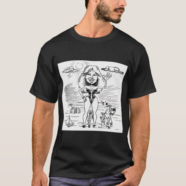 Camiseta A Vida É Uma Praia - Quentin R. Bufogle Original (Frente)