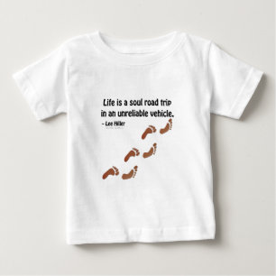 Camiseta A vida é uma viagem à alma num veículo não fi