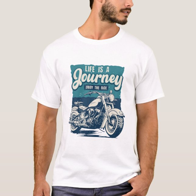 Camiseta A vida é uma viagem aproveite o passeio (Frente)