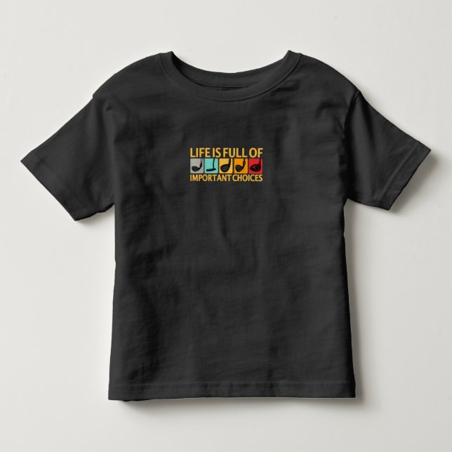 Camiseta A Vida Está Cheia De Escolhas Importantes Presente (Frente)