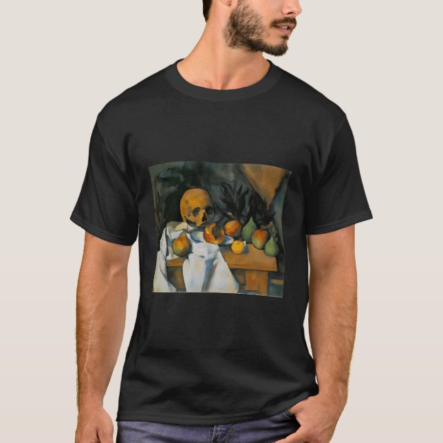 Camiseta A Vida Estática Com O Crânio De Paul Cezanne (Frente)