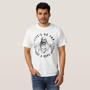 Camiseta A vida fantasma sem um bom medo