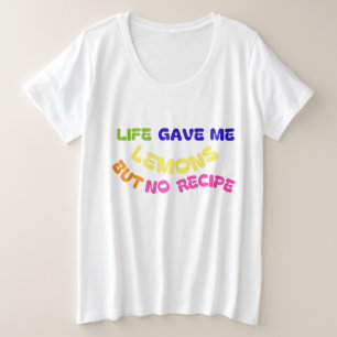 CAMISETA A VIDA ME DEU LIMÕES, MAS NÃO RECEBIDA