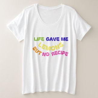 CAMISETA A VIDA ME DEU LIMÕES, MAS NÃO RECEBIDA