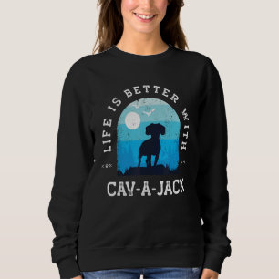 Camiseta A vida melhor é o Jack Vintage Blue Dog Pai