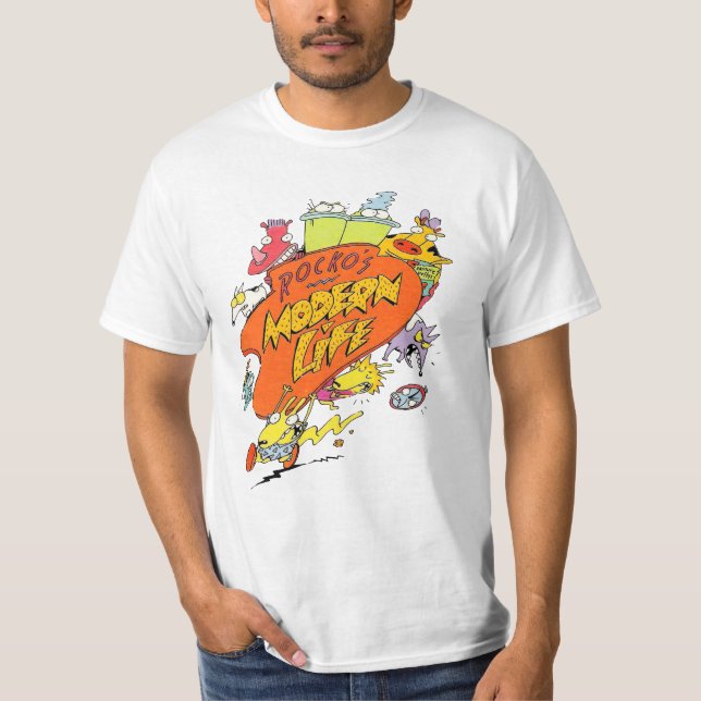 Camiseta A vida moderna de Rocko tem graça (Frente)