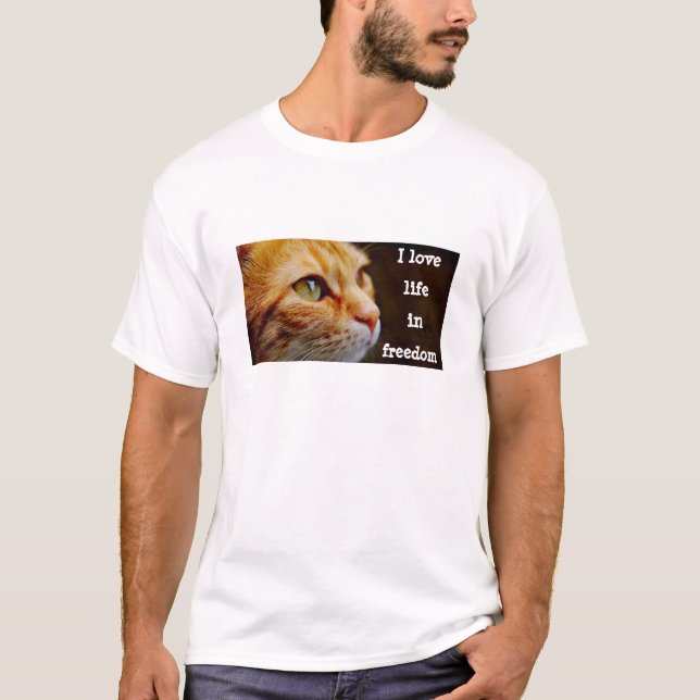 Camiseta A vida na liberdade (luz) (Frente)