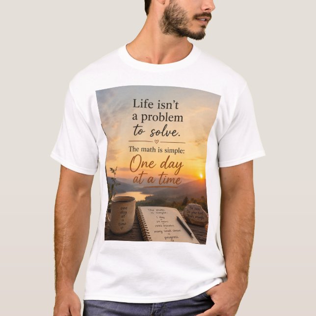 Camiseta A vida não é um problema a resolver (Frente)