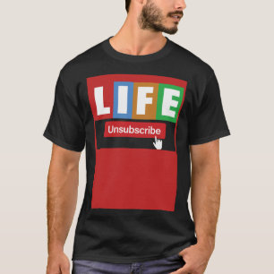 Camiseta A Vida Não Inscreve Para A Mulher Homem