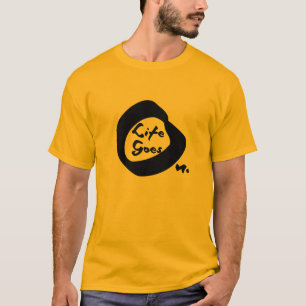 Camiseta A Vida Passa Por Um Texto Inspirativo