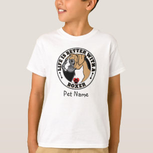 Camiseta A Vida Personalizada Do Boxer É Melhor Com Um Box