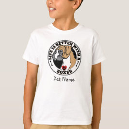 Camiseta A Vida Personalizada Do Boxer É Melhor Com Um Boxe