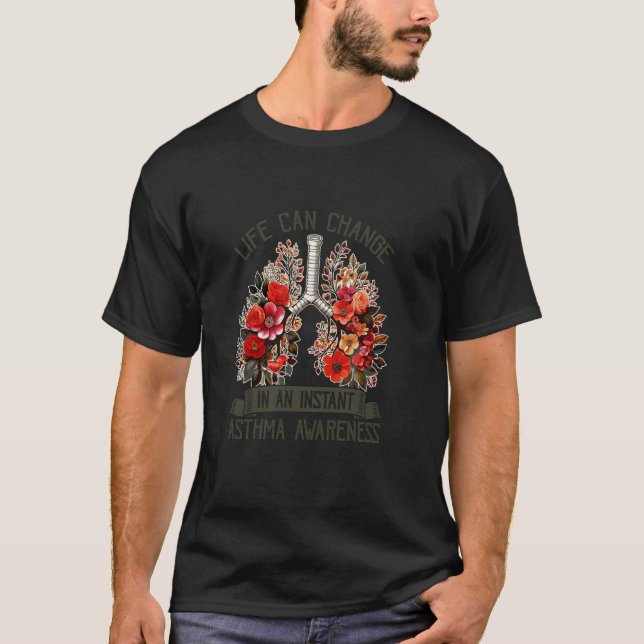 Camiseta A Vida Pode Mudar Num Instante Conscientização da  (Frente)