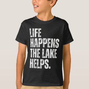 Camiseta A Vida Retro Acontece O Lago Ajuda, Caminhada Dive