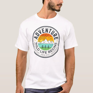 Camiseta A vida selvagem de aventura começa