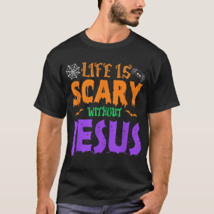Camiseta A vida sem Jesus é um absurdo abismo cristão.