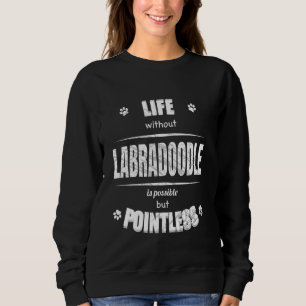 Camiseta A Vida Sem Labradoodle É Um Sobretudo De Cachorro 