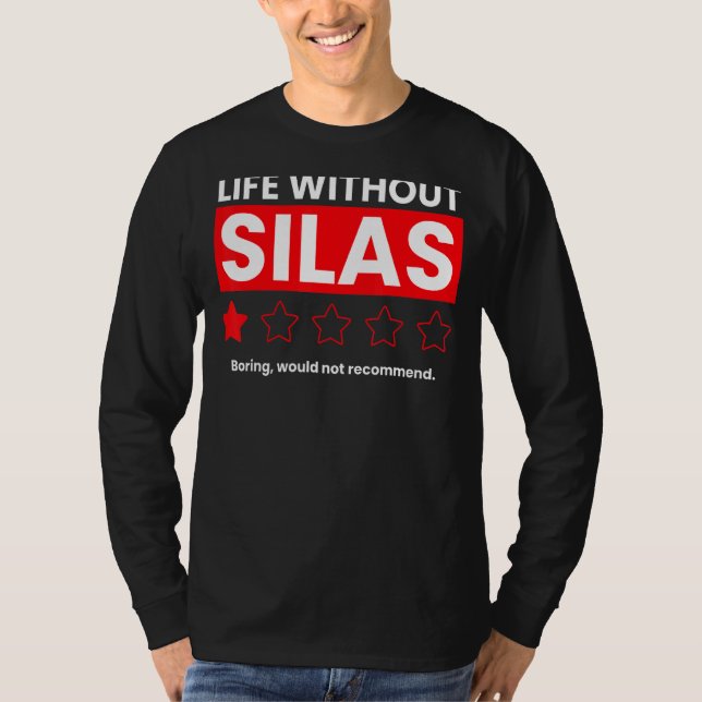 Camiseta A Vida Sem Silas Boring Não Recomendaria Dizer (Frente)